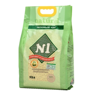 N1豆腐猫砂爱宠爱猫澳大利亚绿茶玉米除臭无尘大袋ni竹炭猫沙17.5