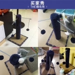 小型猫爬架猫树剑麻猫跳台猫抓板玩具猫咪宠物用品猫爬柱家具幼猫