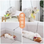 猫咪玩具逗猫棒长杆羽毛套装斗猫棒磨牙耐咬猫的玩具幼猫小猫用品