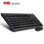 双飞燕3100N无线键鼠套装防水防溅游戏办公用商务家用USB台式机电脑笔记本外接键盘鼠标光电女生轻薄外设省电