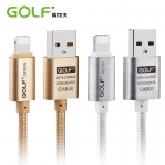 GOLF合金数据线iPhone6S 6 7 8 11 Pro苹果X XR XS Max快充Plus正品iPhoneX手机充电器P单头iPad短5 5S加长SE