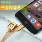 GOLF合金数据线iPhone6S 6 7 8 11 Pro苹果X XR XS Max快充Plus正品iPhoneX手机充电器P单头iPad短5 5S加长SE