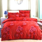 秋冬新款加厚斜纹磨毛四件套床上用品植物羊绒