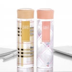 创意简约格子玻璃杯女学生便携随手杯子耐热玻璃茶杯