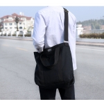 SIMPLE韩国简约学生帆布包男...