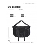 潮牌单肩斜挎背包工装风邮差包运动...