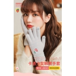 触屏针织手套秋冬季户外骑行防风加厚保暖男女士可爱卡通毛线手套