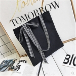 韩版帆布包潮帆布购物袋休闲百搭拉链包包帆布包环保文艺拉链女包