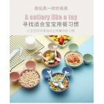 304不锈钢宝宝喂饭勺婴儿学饭勺儿童练习勺训练勺叉米奇小猪餐具