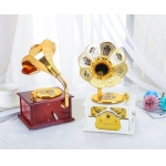 2013创意留声机造型音乐桌面装饰摆件复古八音盒开学礼物