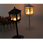 发古典小亭烛台 铁艺婚庆工艺礼品 欧式田园玻璃落地风灯（不带蜡烛）