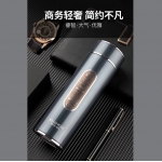 匡迪保温被男士商务真空316不锈钢直身杯办公泡茶杯礼盒装迪