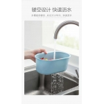 厨房水槽沥水篮可挂式洗菜筐塑料置...