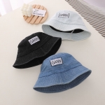 儿童牛仔布遮阳帽薄款