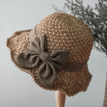 复古夏季遮阳帽圆顶沙滩帽