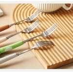 卡通不锈钢儿童勺叉套装饭勺