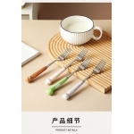 卡通不锈钢儿童勺叉套装饭勺