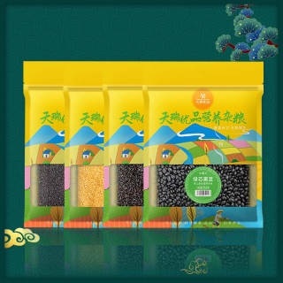 天瑞优品 米点儿 豆点儿杂粮组合B 黑芝麻 绿芯黑豆 黑米 小米