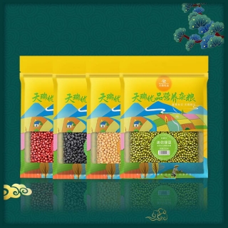 天瑞优品 豆点儿 杂粮组合D 红小豆 黑豆 黄豆 绿豆