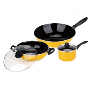苏泊尔温馨之家三件套T1360T/30cm炒锅+26cm汤锅+16cm奶锅
