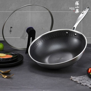 张小泉复合钢蜂窝不粘炒锅C30690200