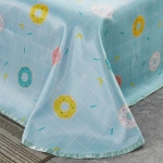 LOVO印花可水洗软凉席三件套（甜蜜转圈圈）