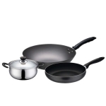 苏泊尔爱家必备三件套T1405T/32cm炒锅+20cm汤+26CM煎锅