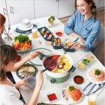 摩飞多功能升降料理锅MR9090/红/白/蓝/绿