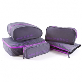 美旅 美旅盥洗5件套--灰色（化妆包/衣物收纳袋/衣物盥洗袋/鞋袋/电源收纳袋）Z19*48032