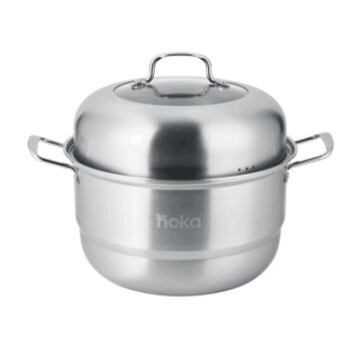 NOKA   28CM优质不锈钢二层蒸锅  NOKA-21145