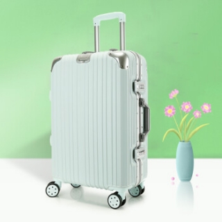 逸出行24寸时尚铝框拉杆箱 蓝色 XB-1819-24