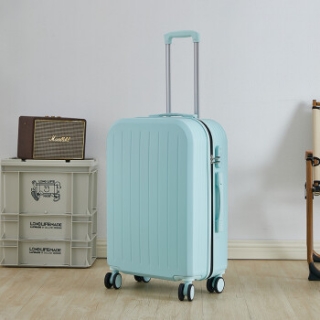 逸出行24寸马卡龙系列拉杆箱 绿色 XB-1822-24