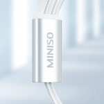 MINISO SO-SJL1129一拖三数据线（银白色）