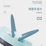 贝卡斯单层不锈钢饭盒1000ML CJ-21040