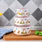 NOKA  3件套骨瓷保鲜碗 NOKA-20419