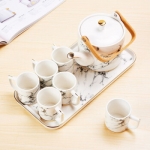 NOKA  8件套大理石纹陶瓷套装水具 NOKA-10822