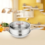 NOKA  弗莱尼系列-2/32CM带手柄蒸格复合钢炒锅  NOKA-21435