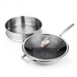 NOKA  弗莱尼系列-2/32CM带手柄蒸格复合钢炒锅  NOKA-21435