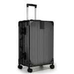 逸出行24寸复古铝框拉杆箱 黑色...