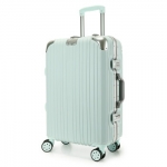 逸出行24寸时尚铝框拉杆箱 蓝色 XB-1819-24