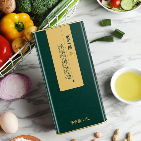 第一坊冷榨有机花生油1.6L*1