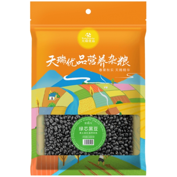 天瑞优品黑豆500克*2包