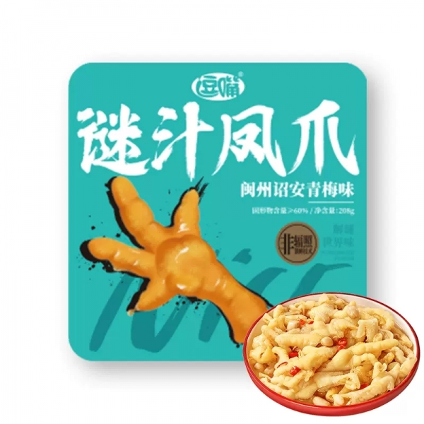 逗嘴 208g谜汁凤爪*1盒装（青梅味）