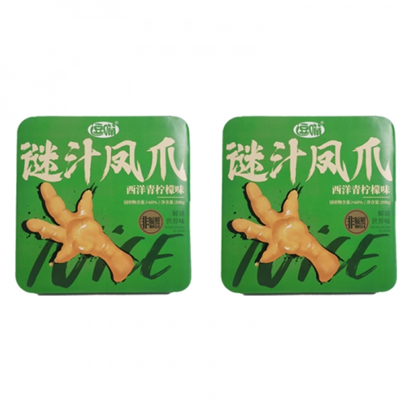 逗嘴 208g谜汁凤爪*2盒装（青柠味）