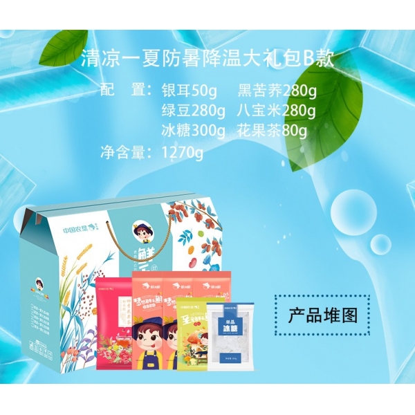 鲜禾鲜 清凉一夏大礼包组合礼盒 鲜禾鲜清凉一夏防暑降温大礼包B