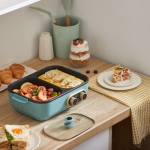 柏翠(petrus)多用途锅烤涮锅 电热锅涮烤一体家用小型PE2320 