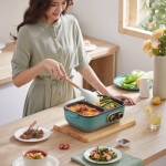 柏翠(petrus)多用途锅烤涮锅 电热锅涮烤一体家用小型PE2320 