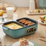 柏翠(petrus)多用途锅烤涮锅 电热锅涮烤一体家用小型PE2320 