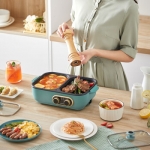 柏翠(petrus)多用途锅烤涮锅 电热锅涮烤一体家用小型PE2320 