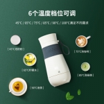 柏翠（petrus）便携式电热水壶保温杯烧水杯家用宿舍旅行出差烧水壶PE2822 白色